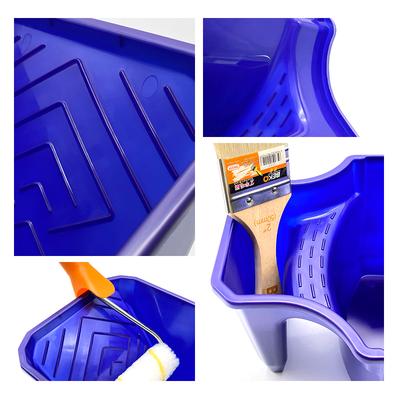 Tazza da Pittura Portatile da 4 Pollici con Supporto per Rullo - Materiale PP Resistente, Grande Capacità, Pratica per Pennelli e Rulli