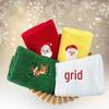 Christmas Embroidered Face Towel Set (4-Pack)