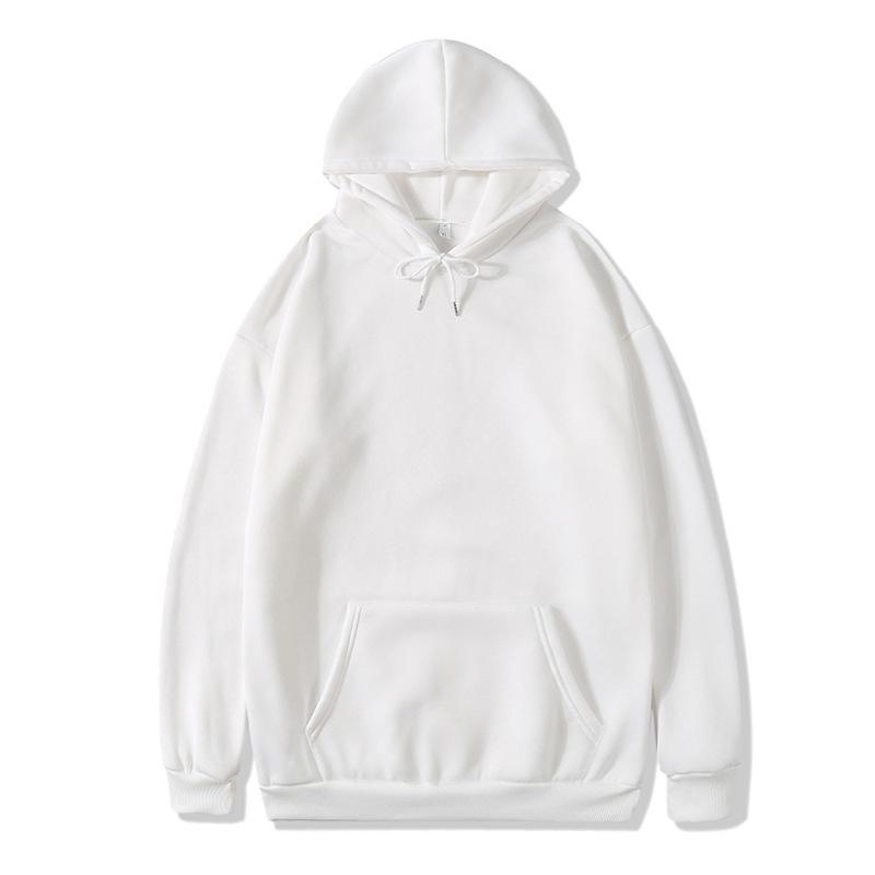 European American Plus Velvet Loose Casual Hooded Sweatshirt - Women's Autumn Winter Wear