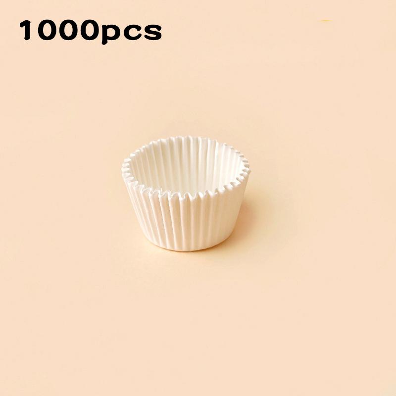 1000/500 шт. Белые бумажные вкладыши для выпечки, формочки для маффинов и кексов, бумажные стаканчики для кексов, поддоны для вечеринок, формы, жиронепроницаемые обертки, принадлежности для выпечки