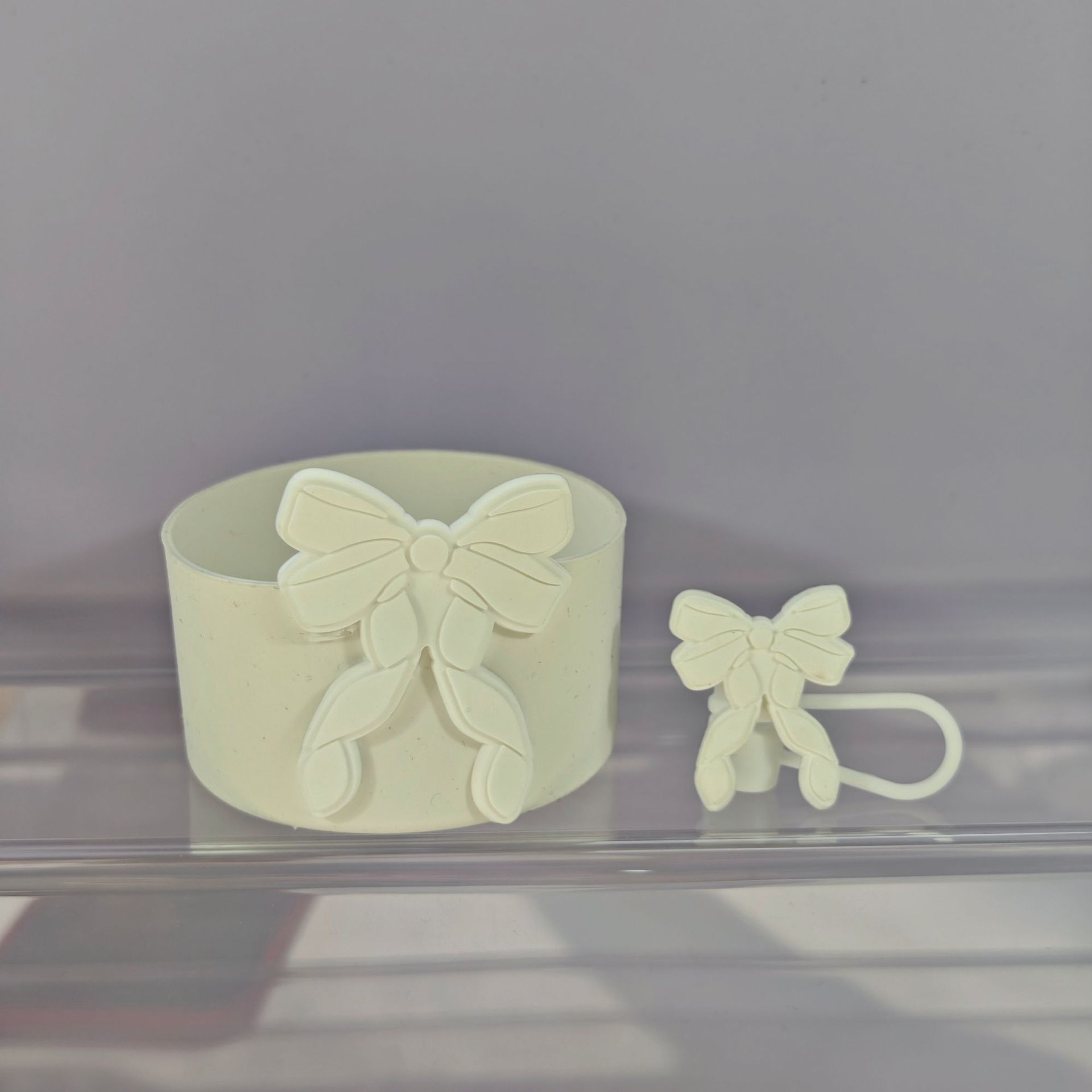 

Милый силиконовый чехол-бобина с бантом для чашки Stanley 30/40 OZ, защитный чехол, чехлы для соломинок, колпачок для чашки Stanley