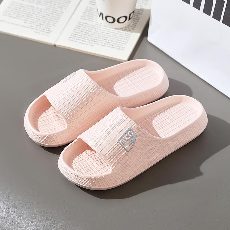 Модные женские тапочки для дома с мягкой подошвой и принтом медведя из мультфильма, для ванной комнаты, для мужчин и женщин, для лета и отдыха, крутая обувь для пары 36-37 розовый