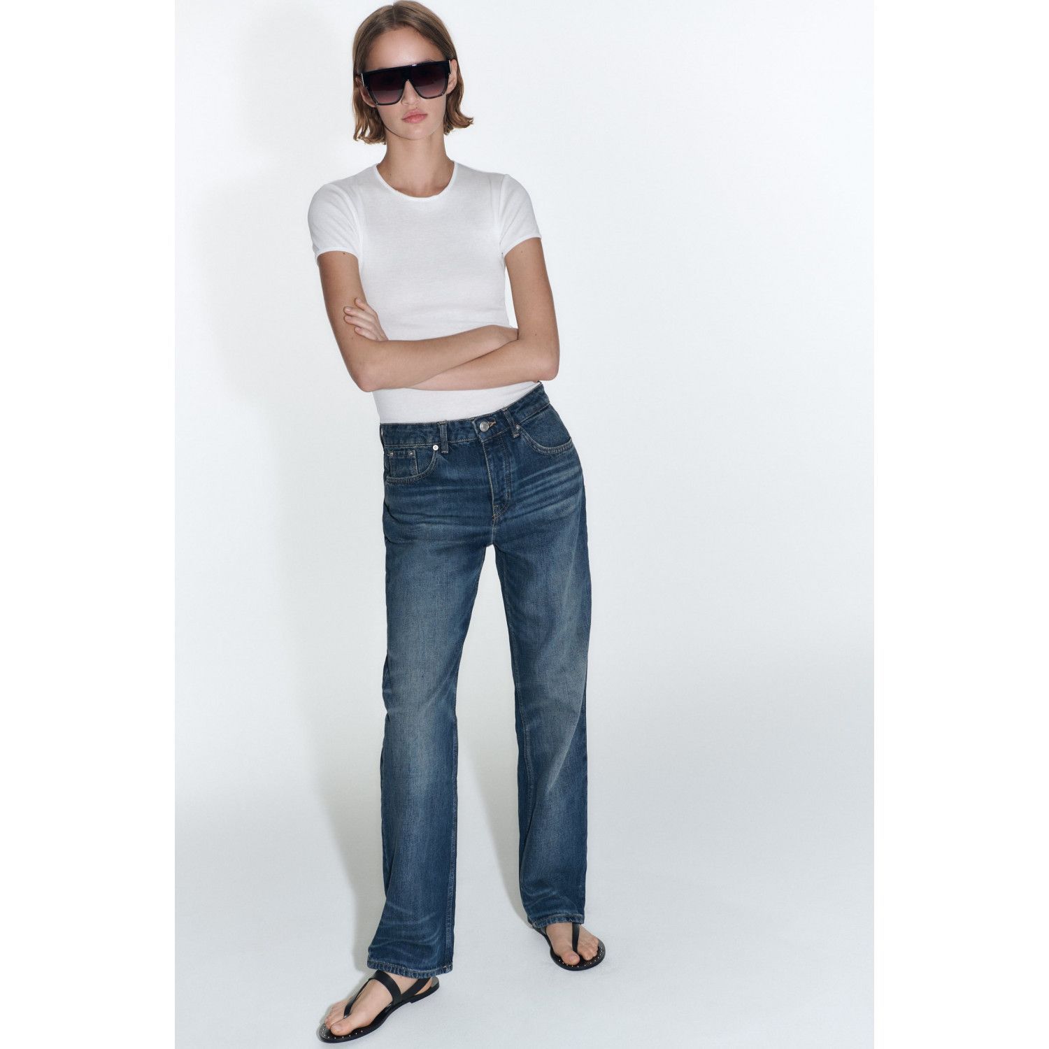 

ZW THE STRAIGHT CROPPED MID-RISE JEANS