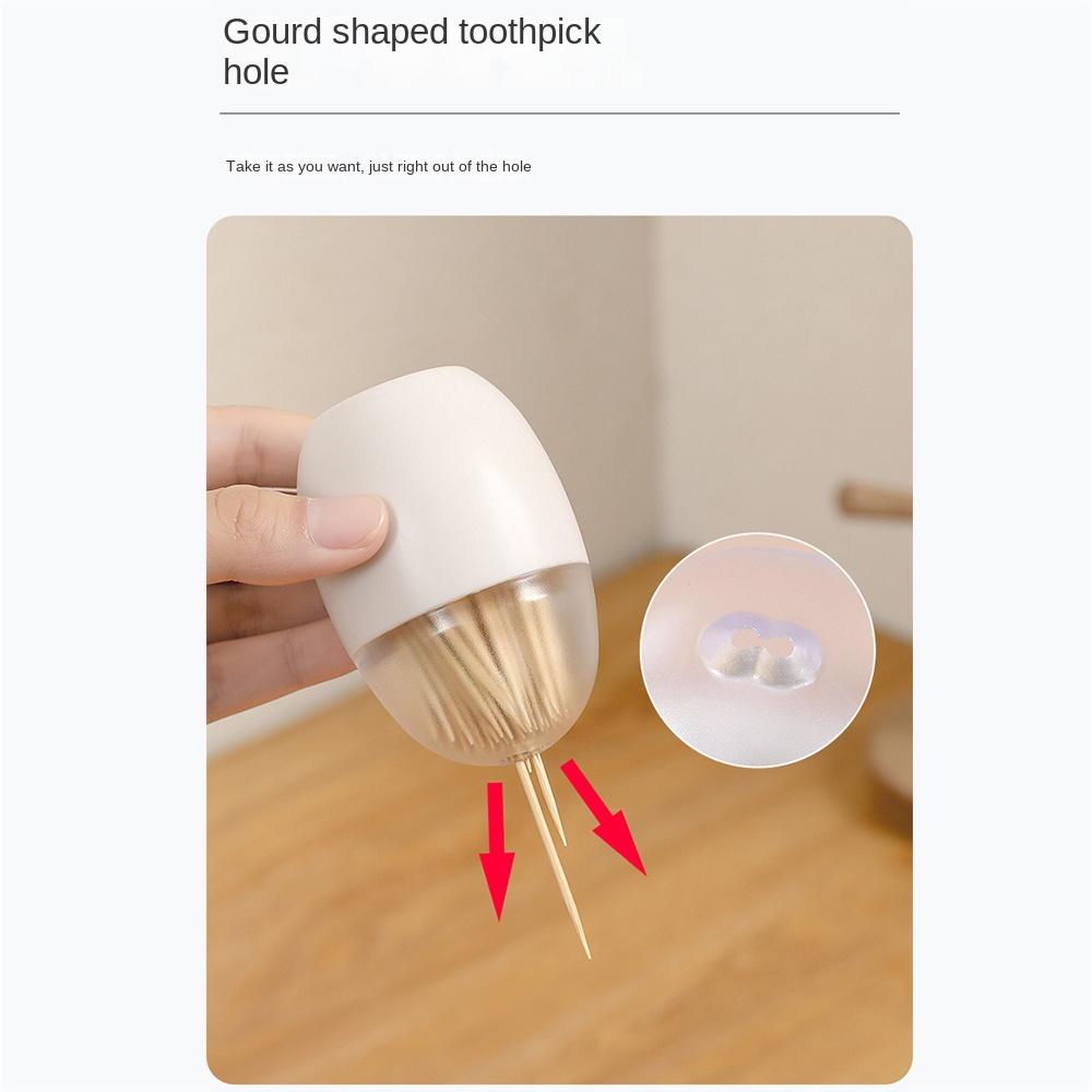 Magnetic Suction Type Toothpick Box Plastic Toothpick Jar Portable Toothpick Dispenser