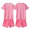 Kelme Junior Soccer Training Wear, Quick-Drying, Breathable, Short Sleeve and Shorts Set (Pink, Size 160cm)