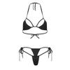 Mode Damen Sexy Dessous Set mit G-String Unterwäsche Bandage Bodydoll