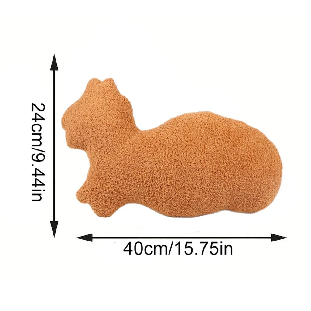 

Bat Dog Cat Cow Capybara Shape Chicken Nugget Plush Toy Doll Decoration Gift Cat