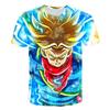 Children's Dragon Ball Series 3D Digital Printed Boys' Casual and Comfortable Round Neck Short Sleeved T-shirt