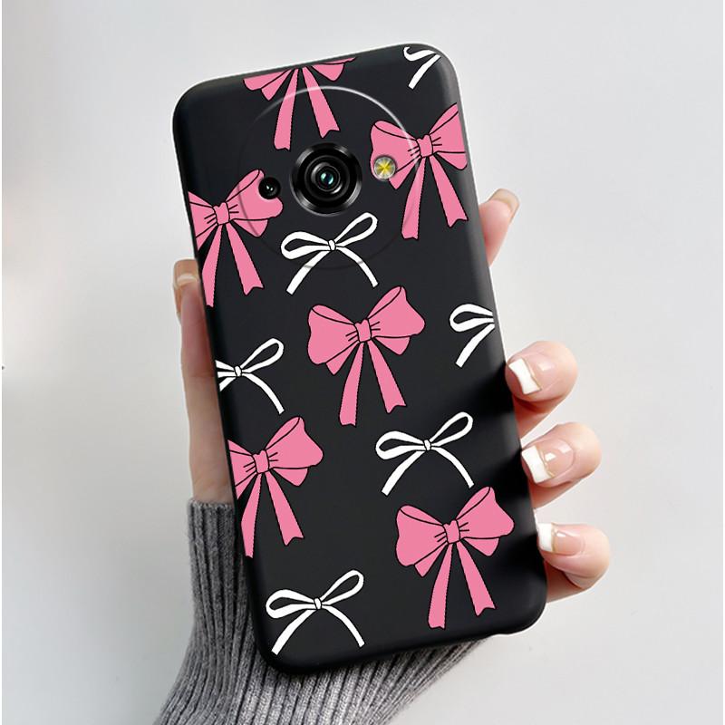 For Oukitel C59 Case Oukitel C59 Pro Cover Luxury Cute Love Rabbit Funny Pattern Black TPU Soft Silicone Protective Phone Case