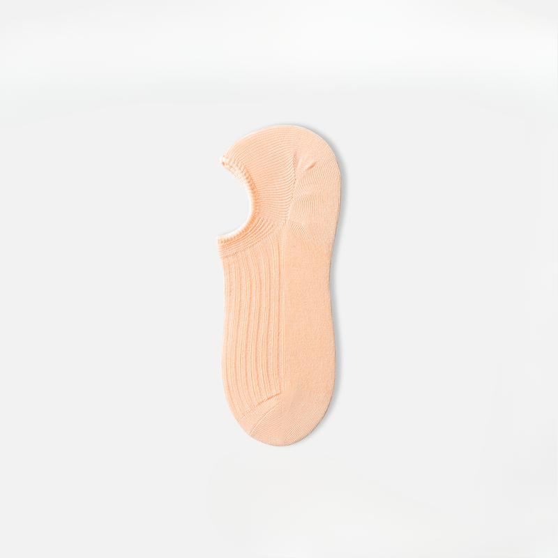 

Женские летние тонкие антибактериальные антиодорирующие силиконовые нескользящие дышащие носки-следки 1 pair оранжевый/розовый