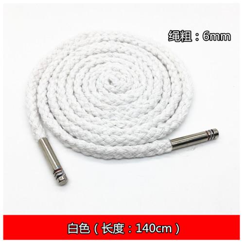 6mm Eight Strand Polyester Cotton Rope For Sports Pants Waist Rope, Clothing Drawstring, Dress Waist Rope, Shoelaces TJ21032