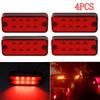 4PCS Marker Side LED Trailer Truck Position Lights Lamps 12V 24V 8LED Side Marker Light Clearance Indicator Lamp for Lorry