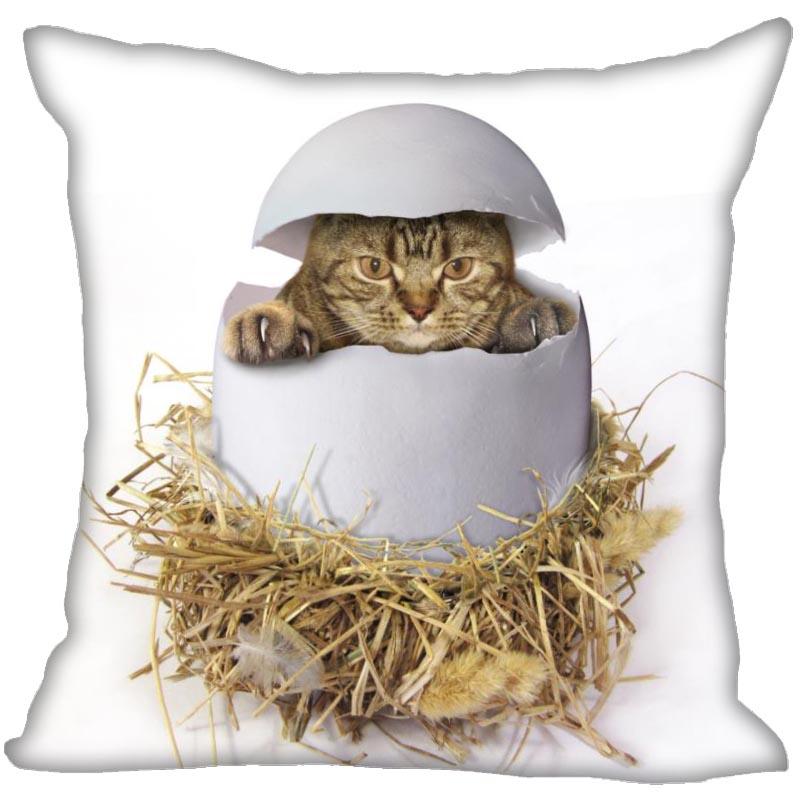 Bedroom Home Office Decor Pillowcase Square  Funny Cat Animal