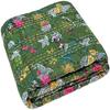 Aizza Trends Handmade Pure Cotton Printed Kantha Quilt  - Traditional Look Bed Spread Kantha Gudri - Vintage Hand Stitch Gudri