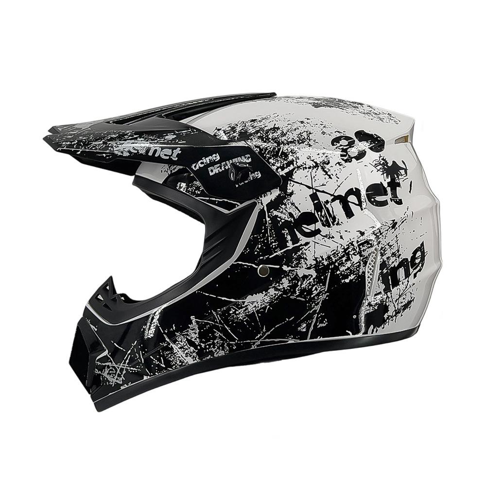 Motorcycle Helmet Off-Road Racing Riding Helmet ABS Breathable Mountain Bike Helmet Color Off-Road Helmet
