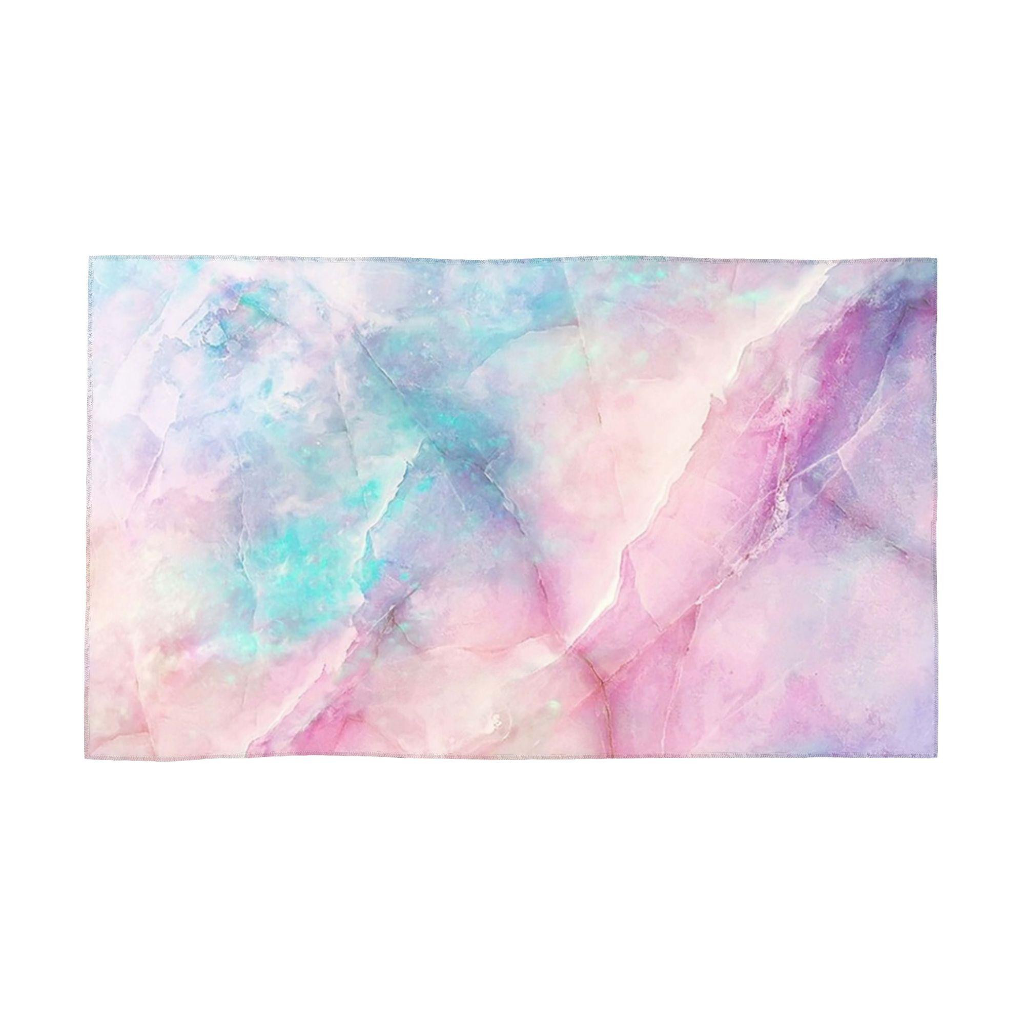 

Iridescent Marble Soft Face Towel Quick Dry Pool Bath Cotton Towels Absorbent W40*H60(CM)