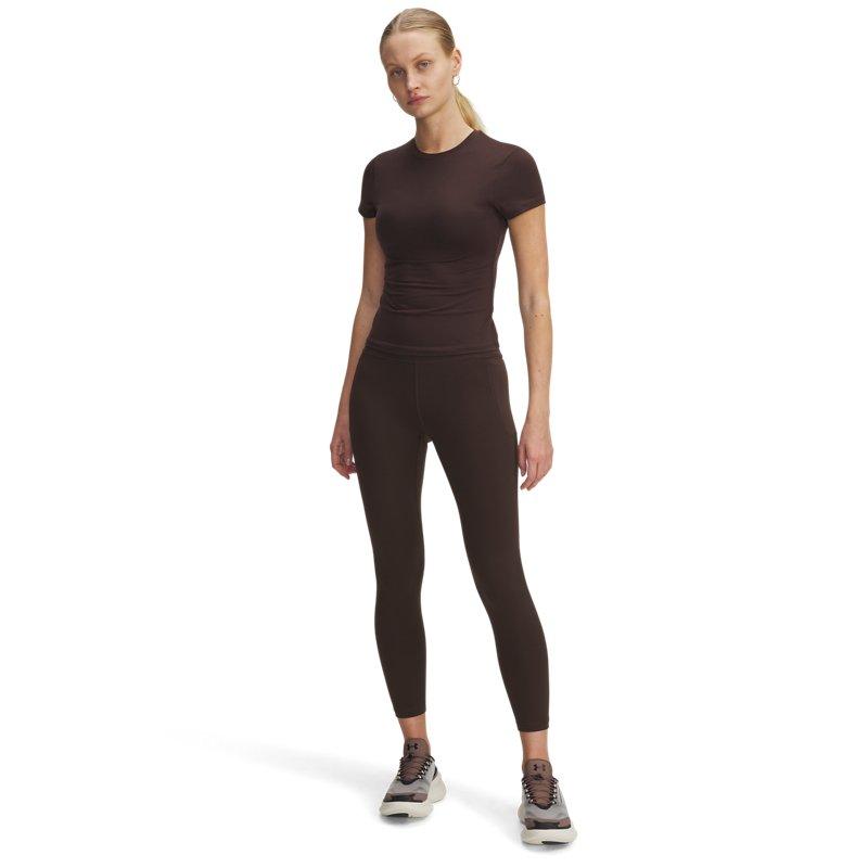 Under Armour Meridian Simple Comfortable Solid Color High Waist Nine-Point Pants Yoga Long Pants Women bottoms 1382525-246