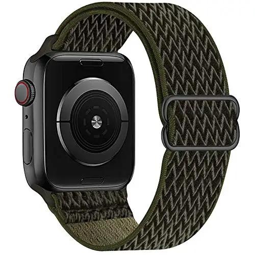 Adjustable Nylon Loop Strap For Apple Watch Series Ultra 11 10 9 8 7 46mm 45mm 41mm Fabric Strap For Iwatch 6 5 4 SE 44mm 40mm