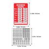 2 Pcs Business Hours Sticker Store Open Sign Time Schedule Vinyl Plaques Signs Office Hour Retail Cafe Barbershop Decoration