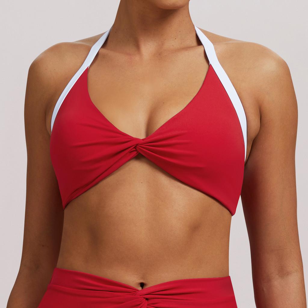 Nude Feel Yoga Bra With Removable Pads For Running And Fitness In Youth Women