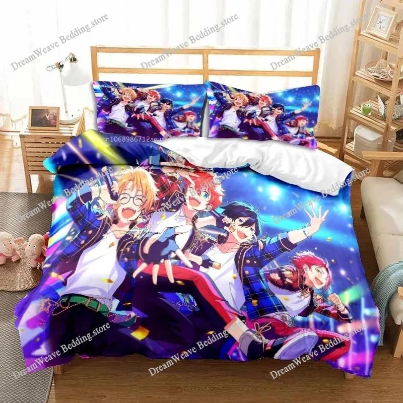 New Anime Rock Band Ensemble Stars All Season Twin Bedding Set Comforter Set Bed Duvet Cover Double King Comforter Cover963