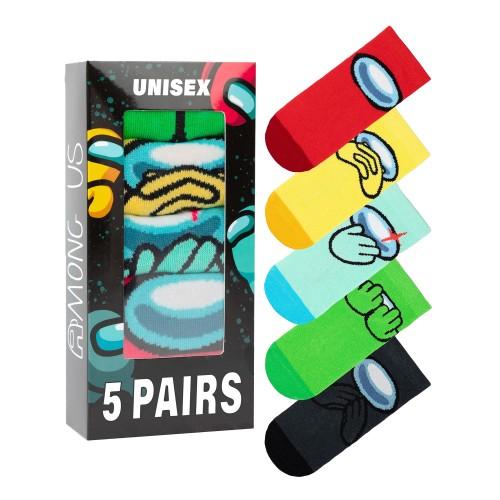 Among Us Boys Character Calf-Length Socks (Pack of 5)