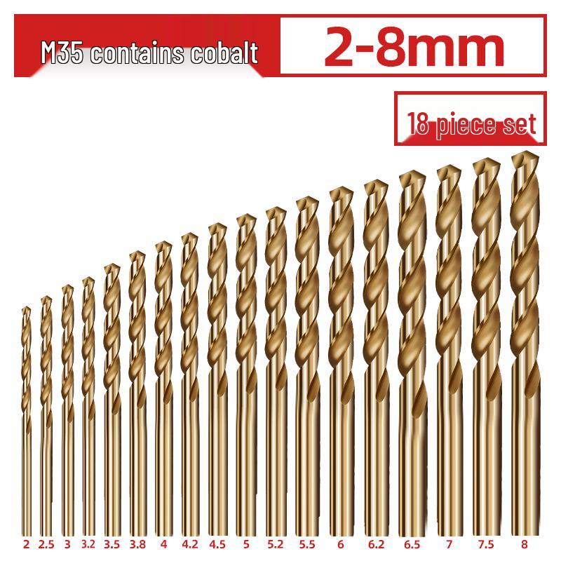 Cobalt-Coated High Hardness 304 Stainless Steel Twist Drill Bit