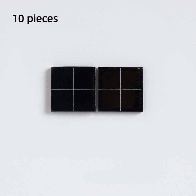 10Pcs 1:12 Dollhouse Furniture Simulation Square Floor Decoration Splicing Wooden Floor Diy Educational Pretend Play Toy