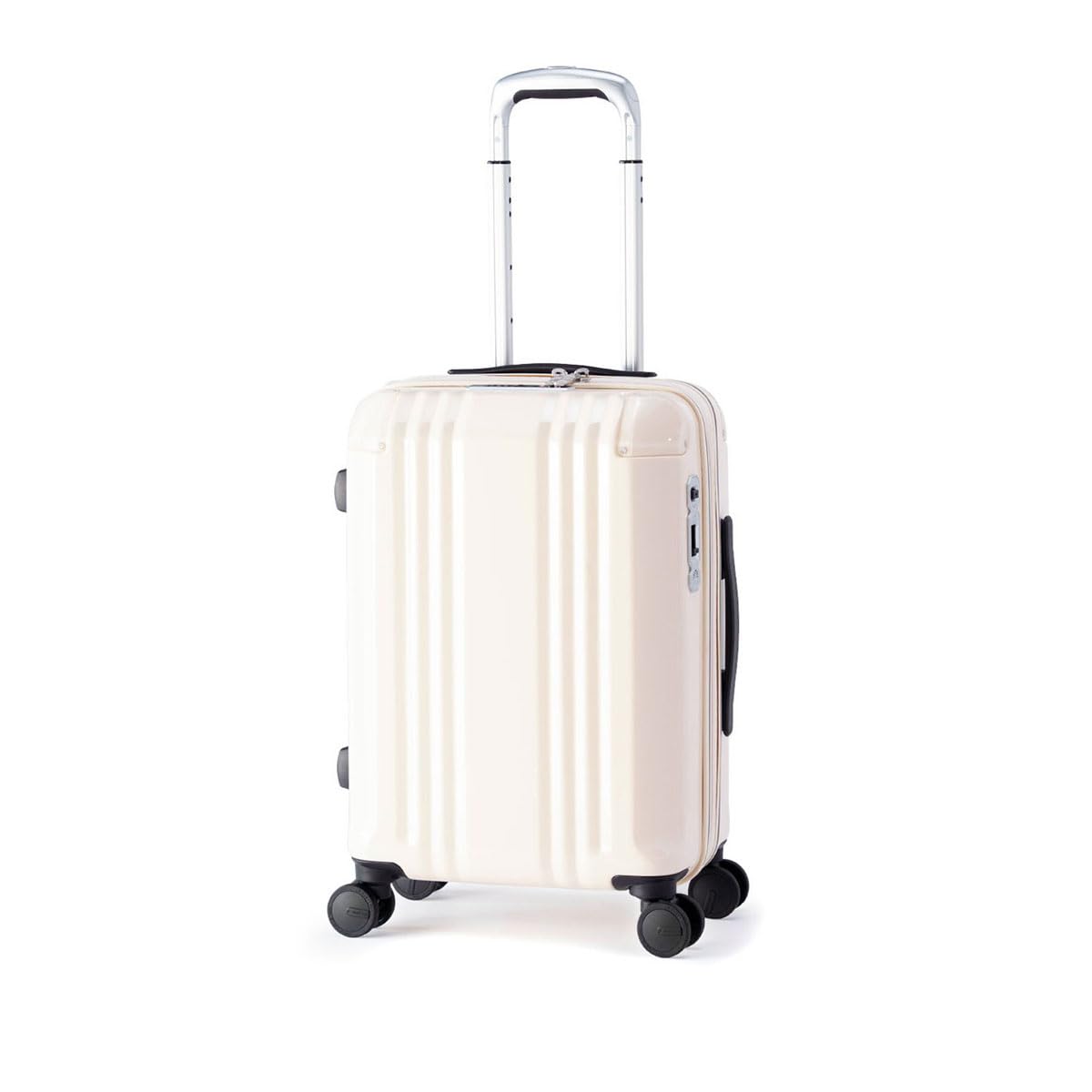 

Suitcase Hard Case Dekakaru Edge 34L 40L [Asia Luggage] Carry-on Men s Women s ALI-088-18W (Vanilla) ваніль
