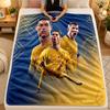 Flanell-Decke Cristiano Ronaldo Warme Weiche Überwurfdecke für den Innenbereich Sofa Bett Wohnzimmergebrauch