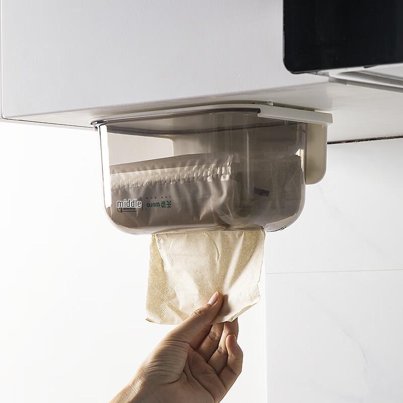 Transparent Wall-Mounted Tissue Box