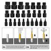 26/10 Pcs/Set Broken Screw Remover Tools Boxed Disassemble Screws Bolt Stud Slip Teeth Removing for Cars and Construction Sites
