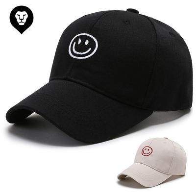 Smiley Hat Women's Korean Edition Trendy Brand Casual Cap Spring and Summer Outdoor Sun Hat Men's Embroidered Baseball Cap
