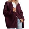 Women’s Soft Comfortable V-neck Knitted Cardigan Long Sleeve Button Down Warm Solid Sweater Casual for Lady