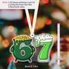 St. Patrick's Day Acrylic Hanging Ornament - Money Pot & Beer Pattern, 67 Unique Pendants/Drops/Finials, Ideal Festival Gift for Friends & Family
