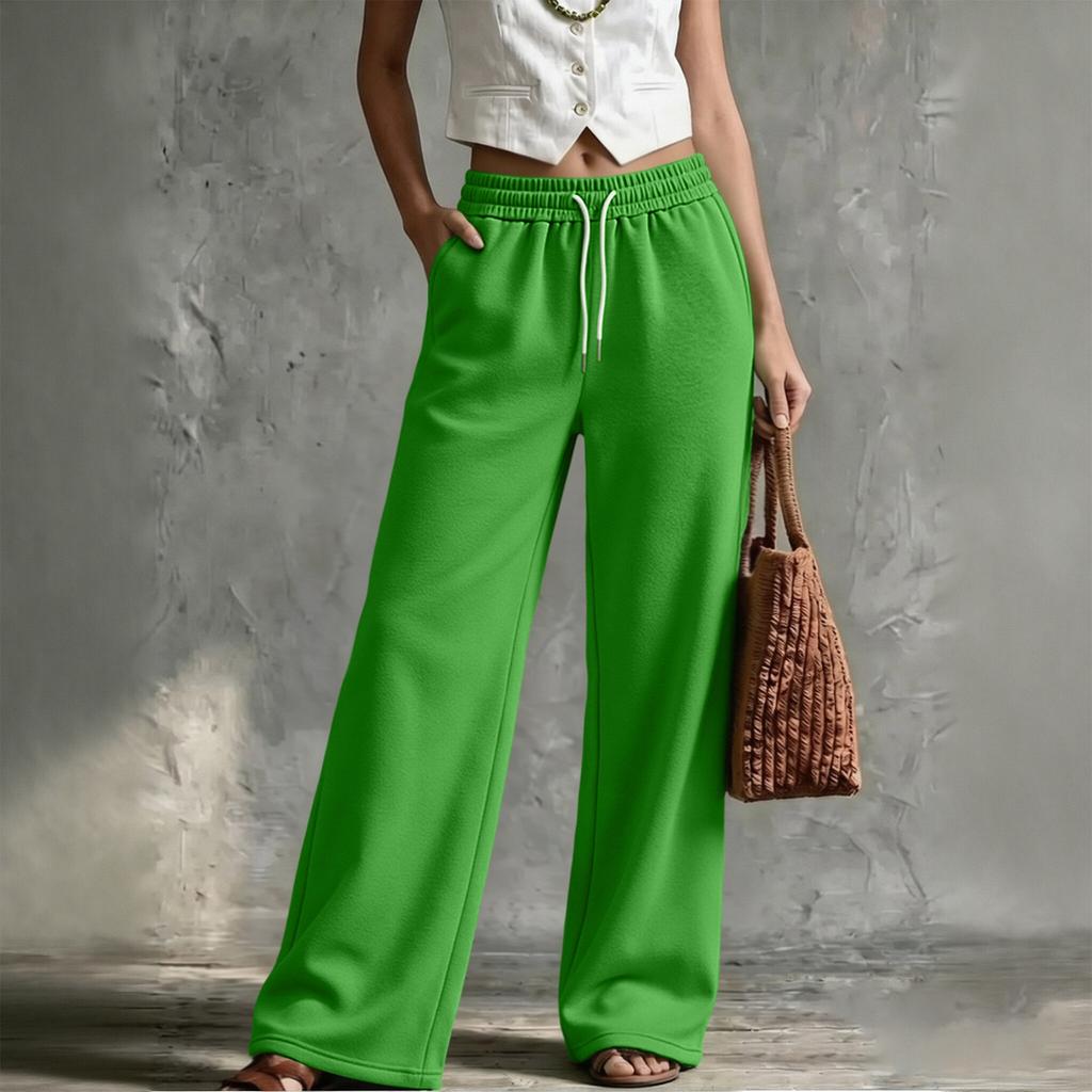 Women's Loose Fit Casual Straight Leg Sweatpants with Elastic Waist, Color