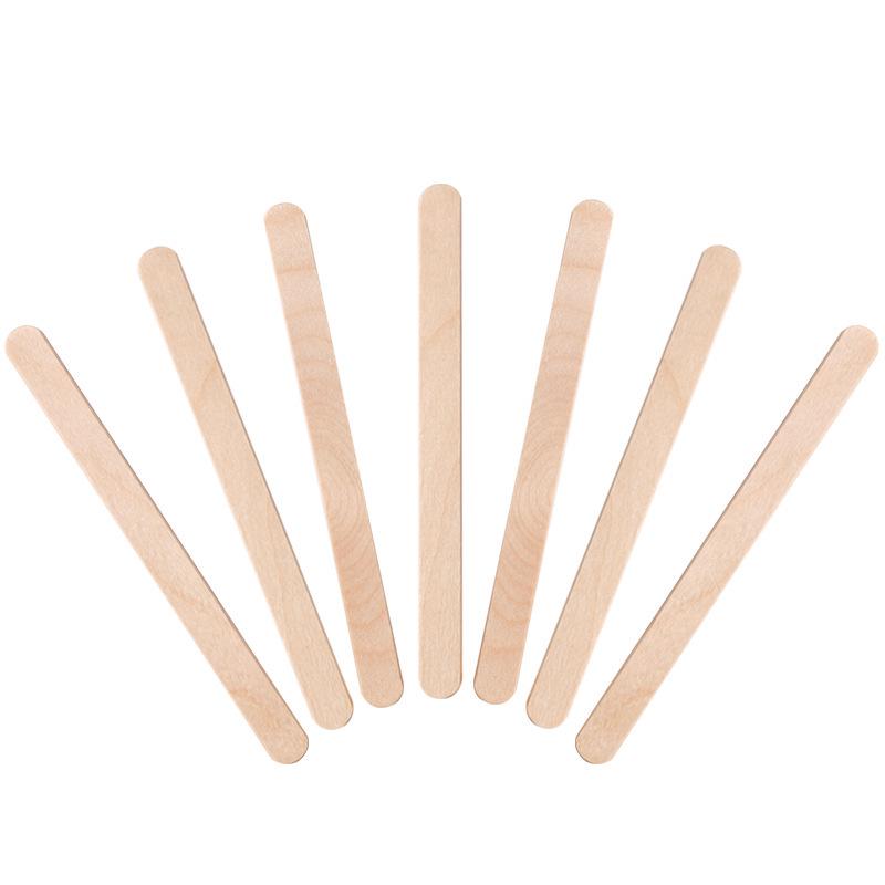 100 Disposable Wooden Sticks for Hair Removal Waxing & Scraping