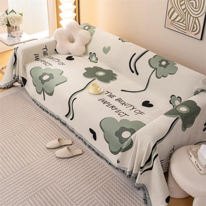 Chenille Thickened Sofa Cover Cloth All-Inclusive One-Piece Dustproof Cushion Four Seasons Universal Full Covered Oversized Sofa Towel