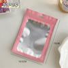 10Pcs Card Photocard Storage Bag Color Matte Transparent Ziplock Bag Gift Packaging Bag Sticker Card Sleeve Packaging Bag