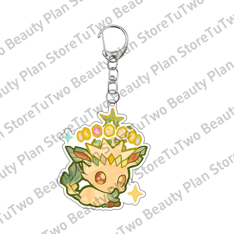 

Anime Pocket Eevee Ptcg Cartoon Acrylic Keychain Kawaii Vaporeon Jolteon Flareon Sylveon Espeon Glaceon Pendant Decoration Gift about 5cm