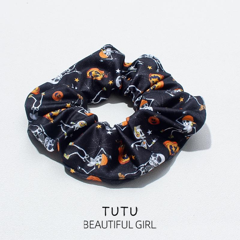 

Хэллоуин Тыква Череп Молочный шелк Резинки для волос – Европейский и американский стиль Аксессуары для волос