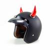 Motorhelm Duivelshoorn Siliconen Zuignap Helm Decoratie Accessoires(groot)