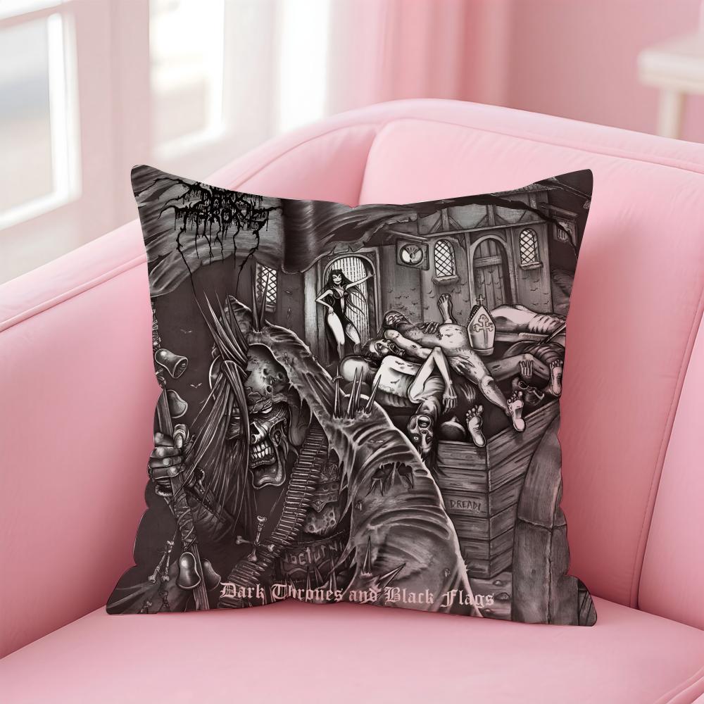 D-Darkthrone Cushion Cover Linen Pillowcase Cover Soft Decor For Sofa Home Room