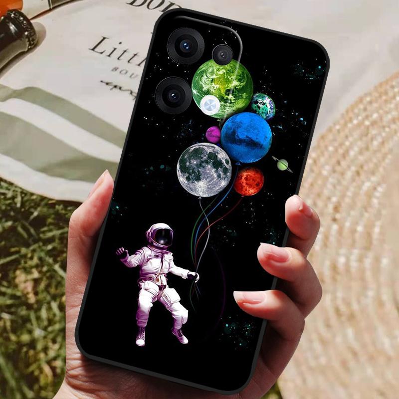 For Oppo Reno 13 Pro Case Black Silicone TPU Soft Phone Cover for Coque ppo Reno13 Pro 13Pro 5G Protective Back Shells Fundas