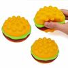 Pop Burger Stress Ball 3D Squishy Hamburger Fidget Toys Silicone Decompression Silicone Squeeze Fidget Ball Fidget Sensory Toy