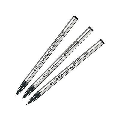 Parker Refills for 5th Technology Pen Black [3-Pack] (Ingenuity), (F Nib) [S1162712]
