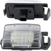 Gempro 2Pcs LED License Plate Light Lamp Assembly Replacement For Nissan 350z 370z GT-R Cube Leaf Sentra Versa 5D/4D Infiniti Q60 G35 G37 G25,