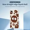 For iPhone 16e Case Funny Big Eyes Doll Pattern Printing Straight Edge TPU Phone Back Cover