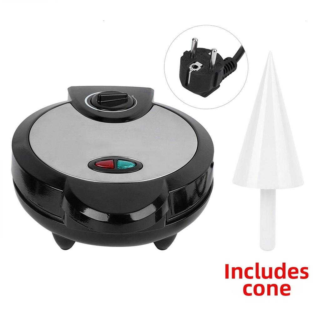 1200W Vaflovač Dvojité ohřívání Pro výrobu palačinek Vaječných rolí Zmrzlinových kornoutů Jarních rolí Kuchyňské pekáče Díly