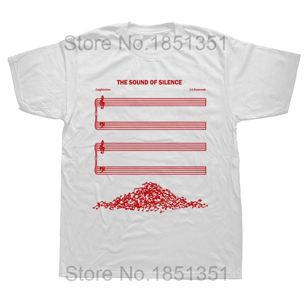 Unisex Funny The Sound Of Silence Tričká pre milovníkov hudby Grafika Bavlna Streetwear Krátky rukáv Darčeky k narodeninám Letný štýl Tričko Unisex